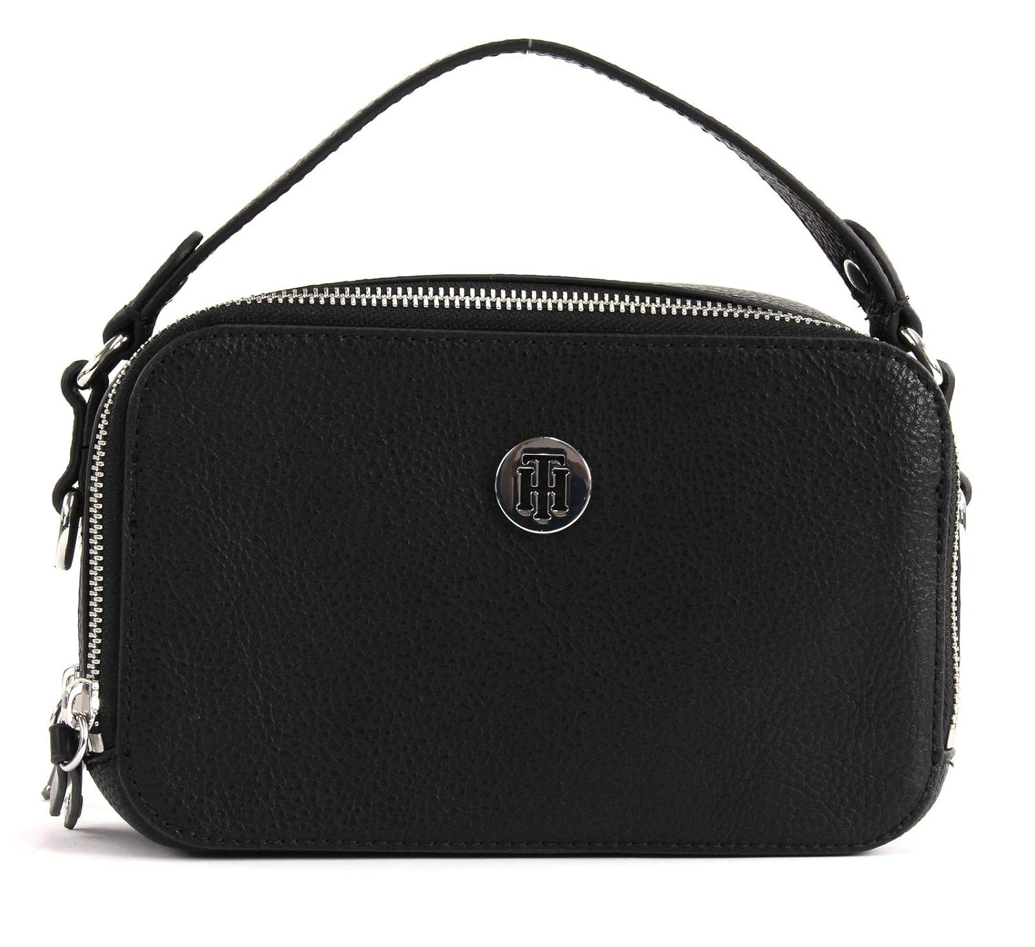 tommy hilfiger 女士炫酷汤米迷你斜挎包,黑色(黑色),8x3x21 cm